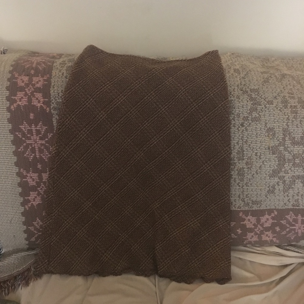 XOXO brown tweed skirt size 7